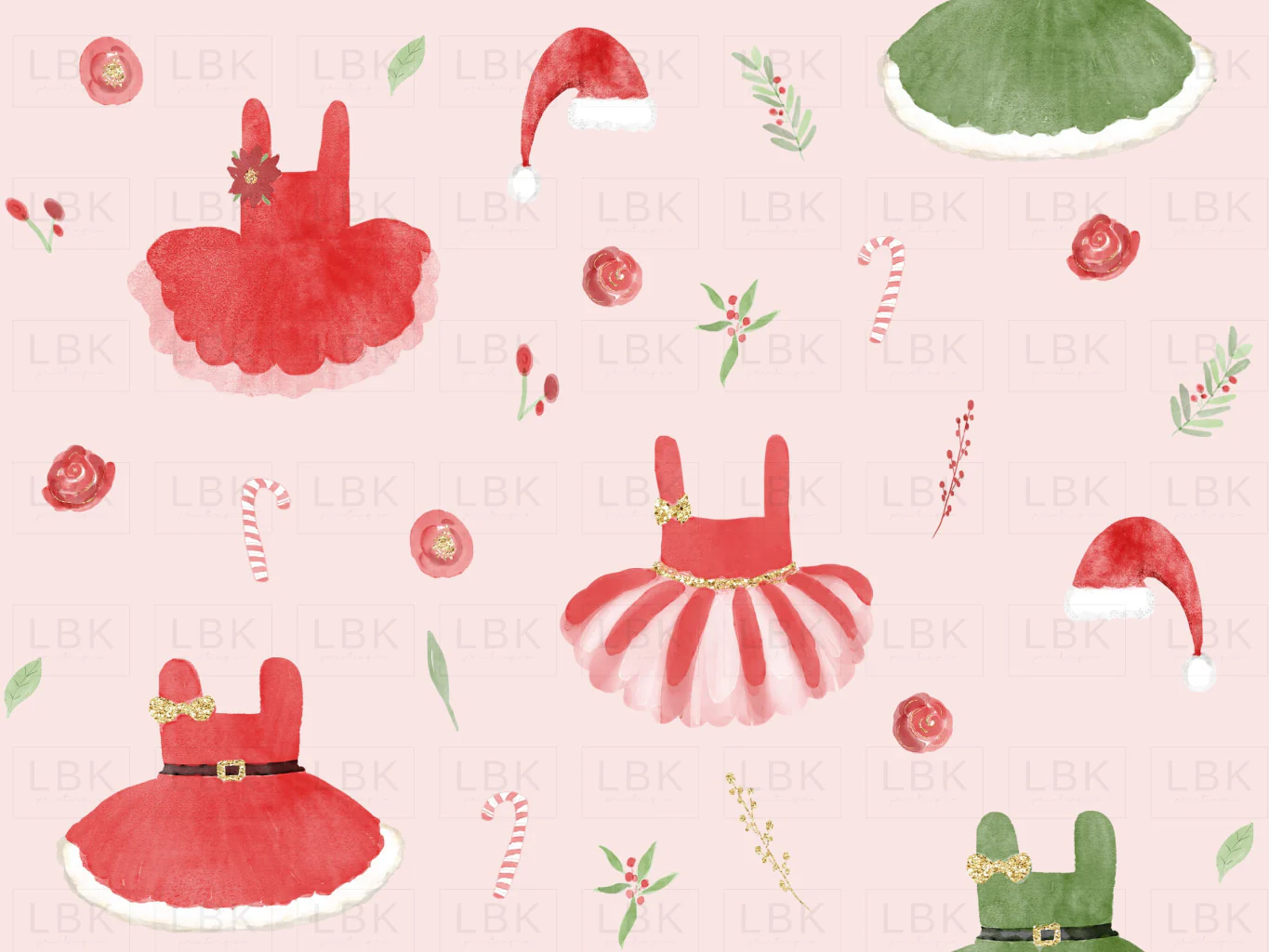 Holiday Tutus on Blush