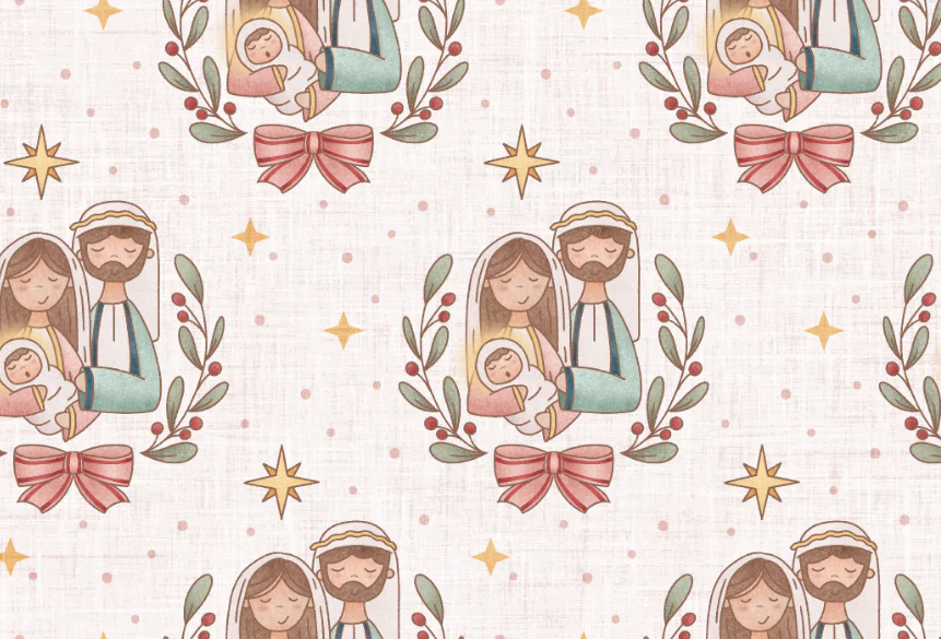 Holy Night Family White