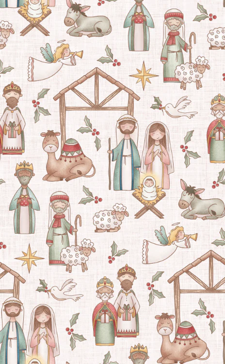 Holy Night Nativity White