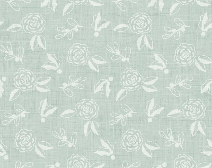 Holy Night Sketch Floral Light Blue
