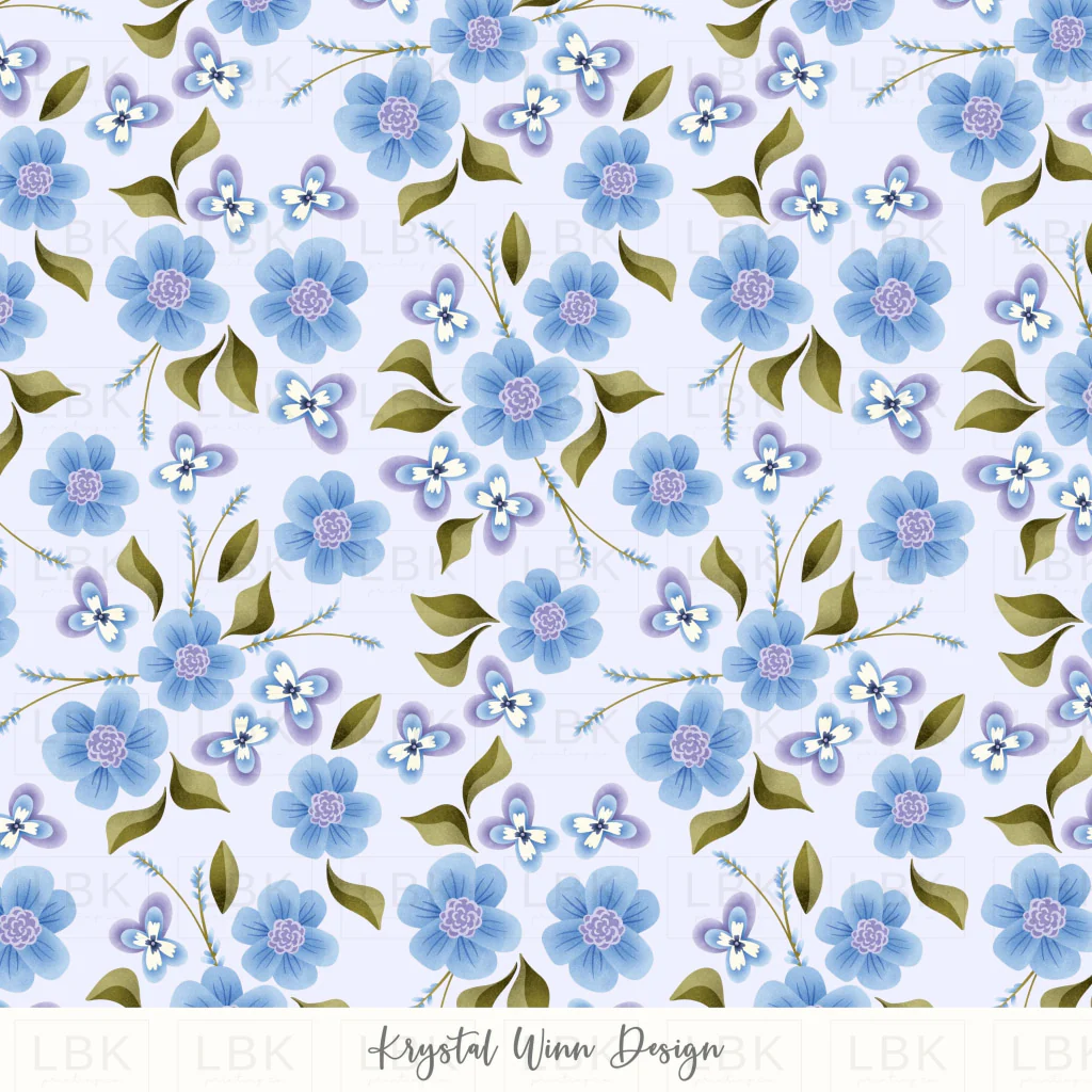 Hoppy Easter Floral Purple