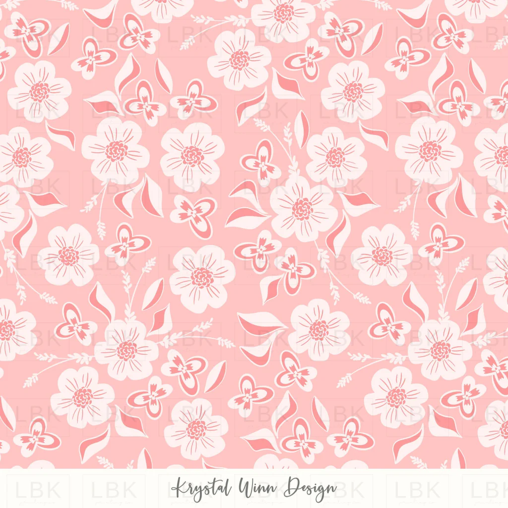 Hoppy Easter Tonal Floral Peach