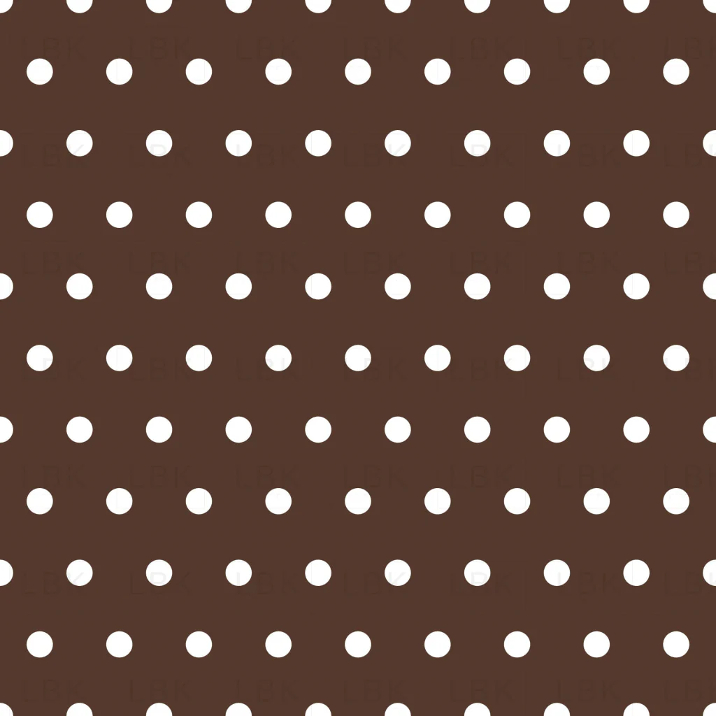 intage Spring Dark Brown Polka Dot