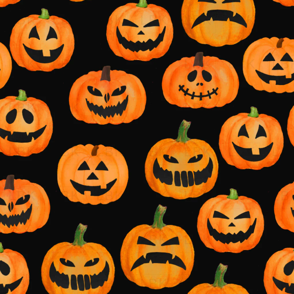 Jack O' Lanterns on Black