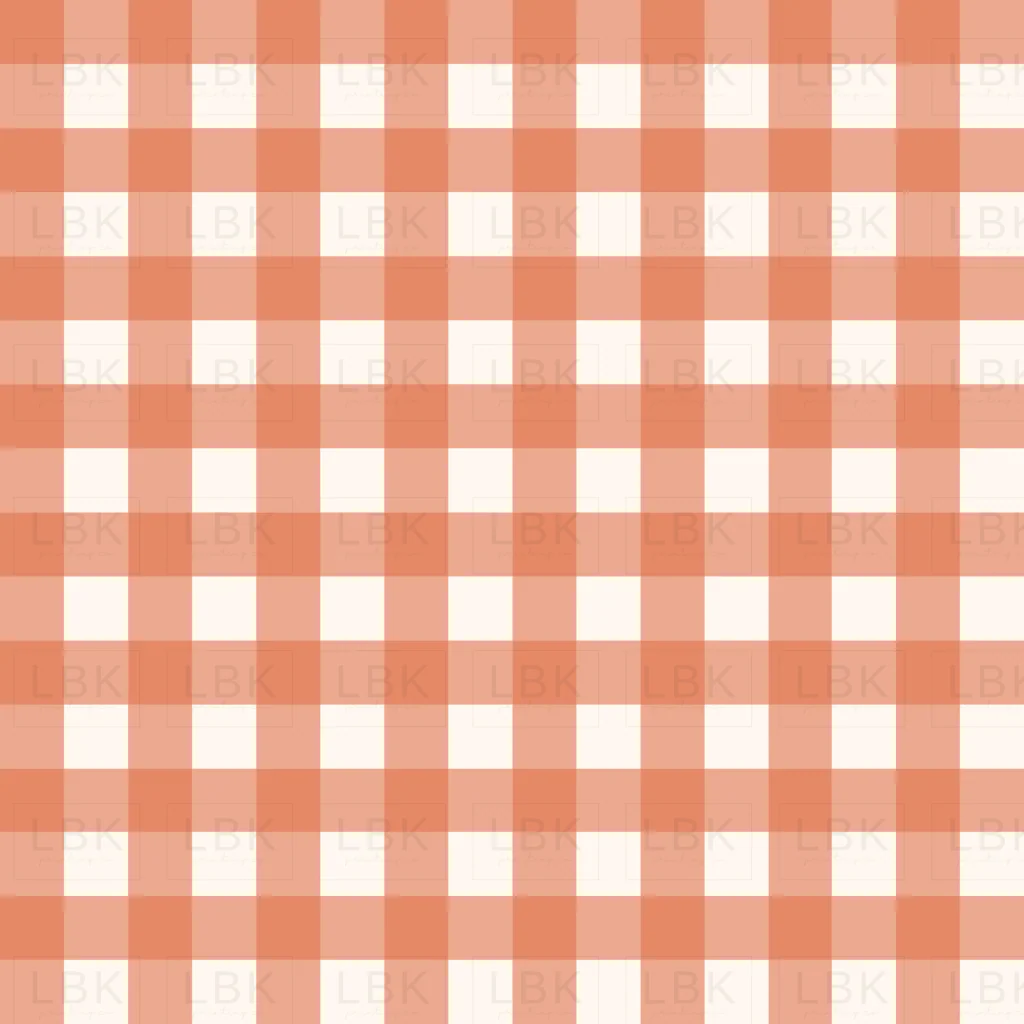 Jenelle's Benefit: Terracotta Gingham Fabric