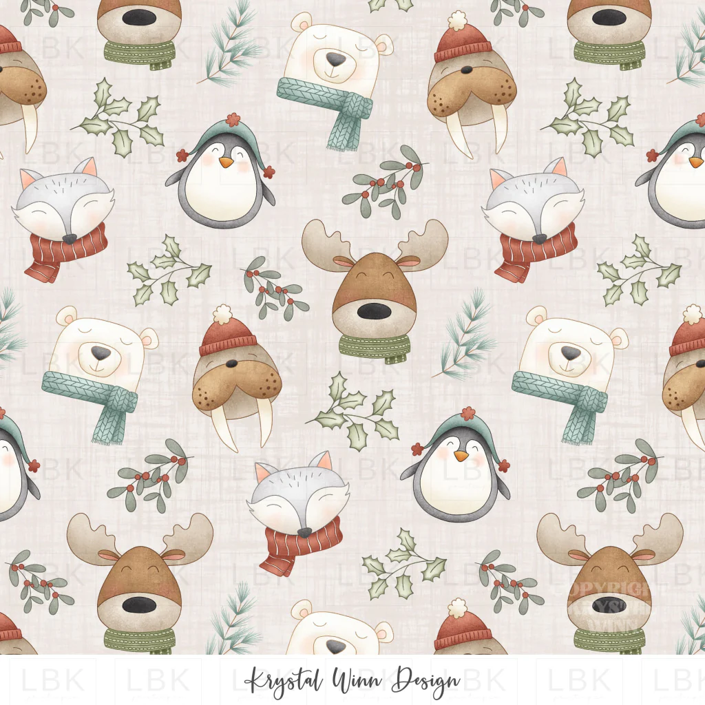 Jolly Polar Pals White