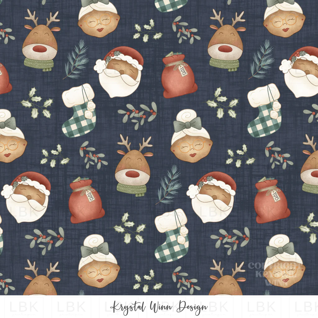 Jolly Santa Dark Skin Navy