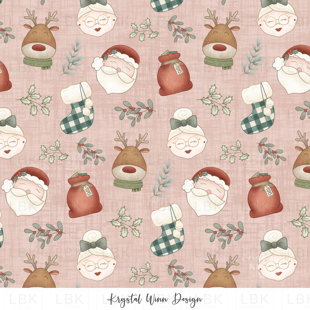 Jolly Santa Light Skin Pink