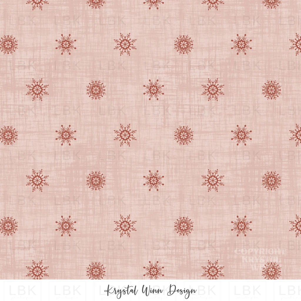 Jolly Snowflakes Pink