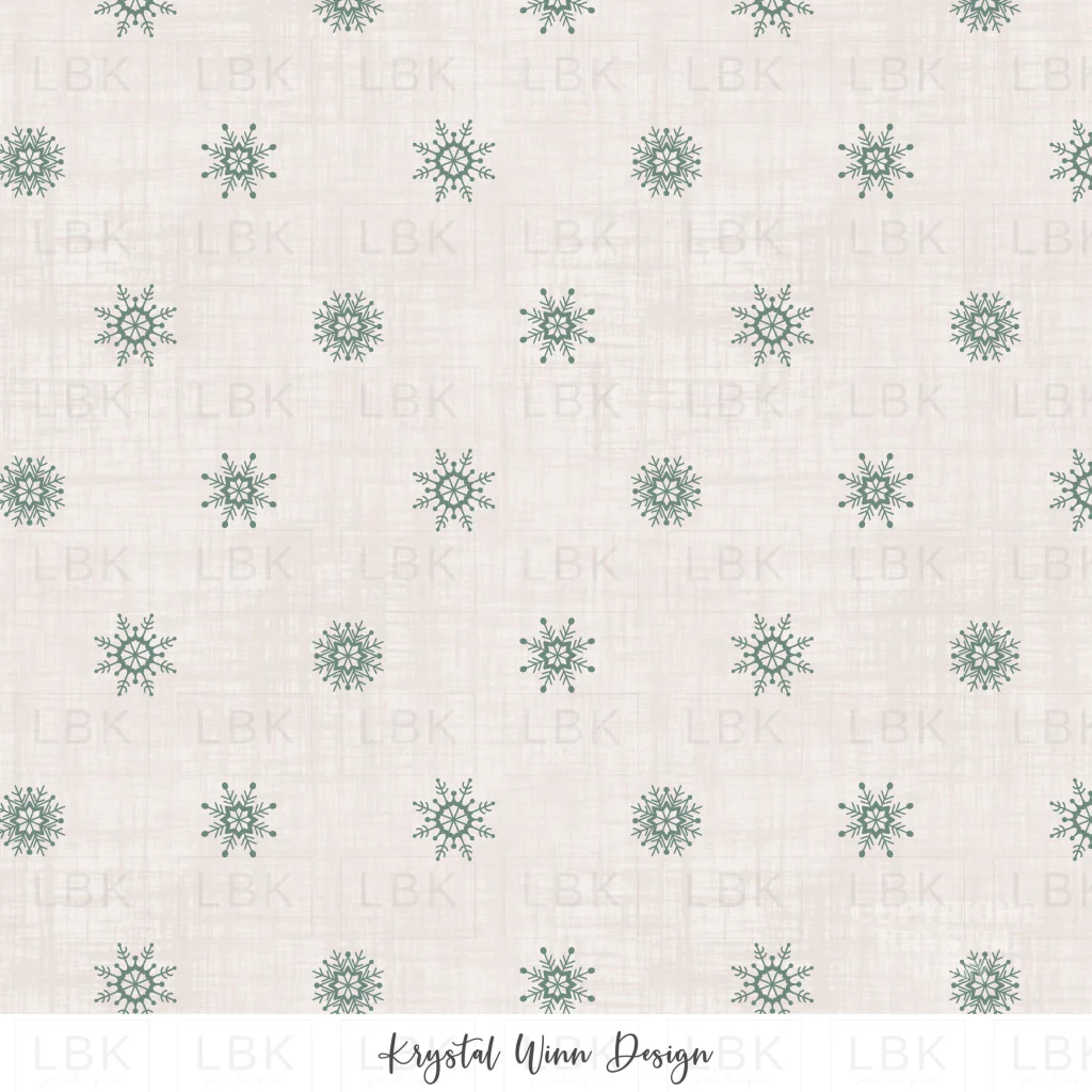 Jolly Snowflakes White