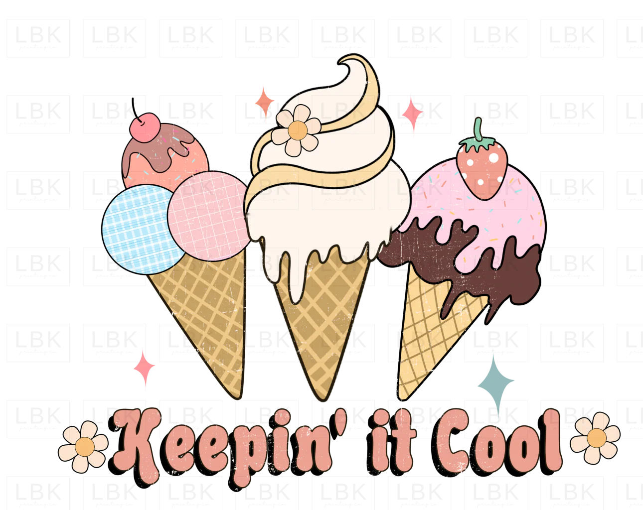 Keepin' It Cool - Ice Cream- DTF
