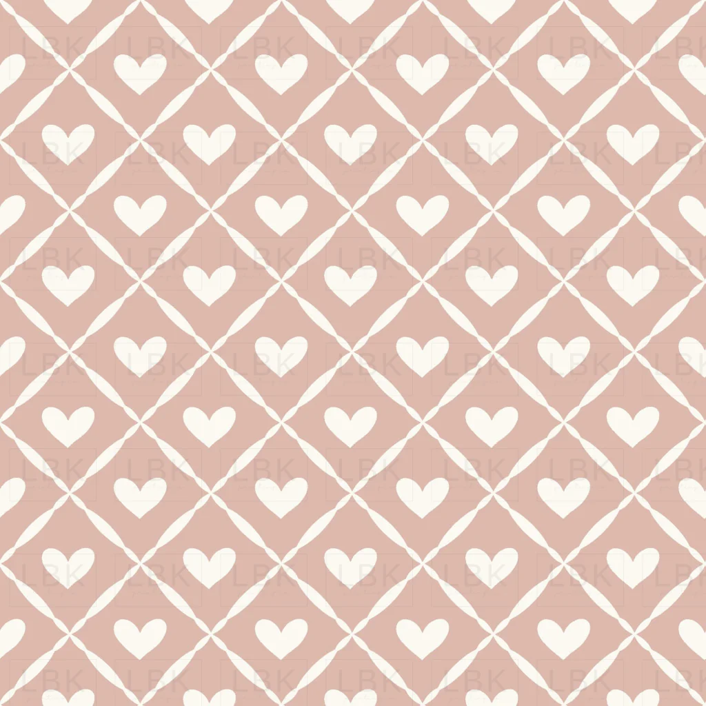 Kitty Love Heart Lattice Pink