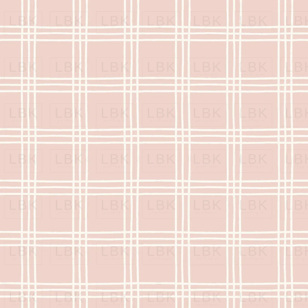 Kitty Love Plaid Baby Pink