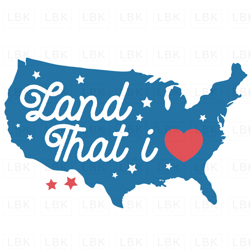 Land the I Love - USA- DTF