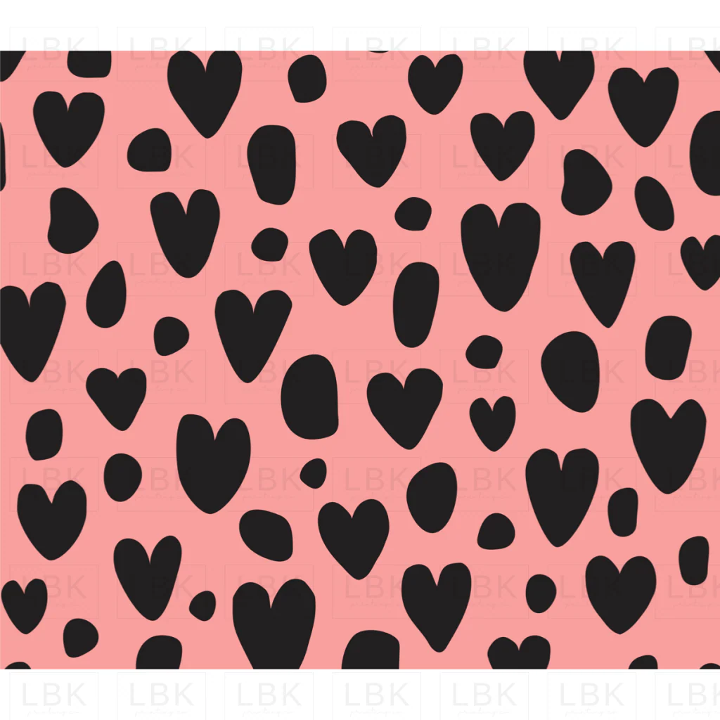 leopard hearts pink