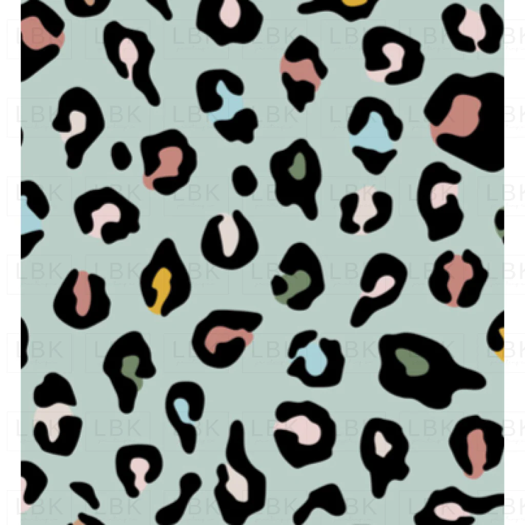 Leopard on Aqua Haze