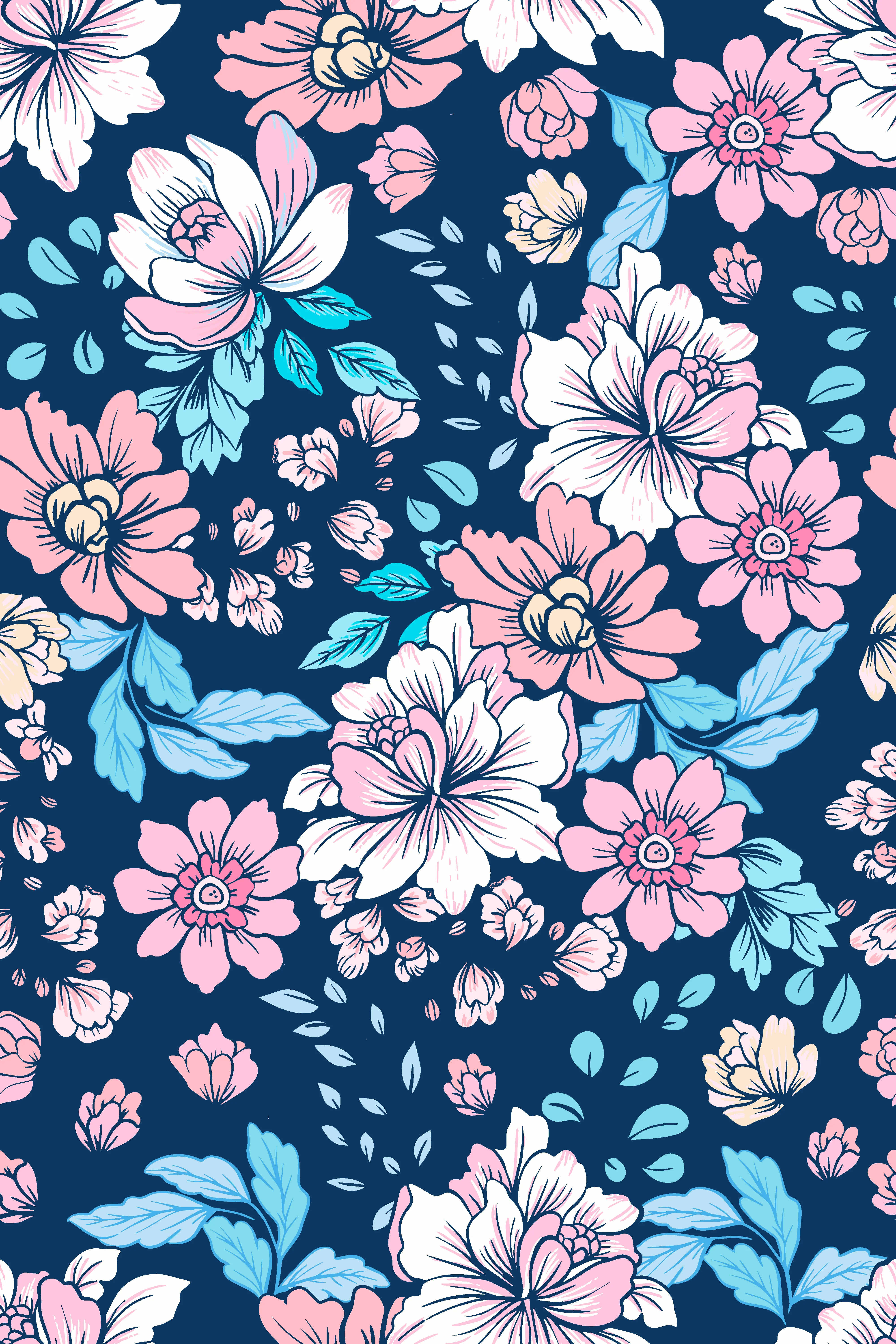Lesha_FloralCoordinate_Navy
