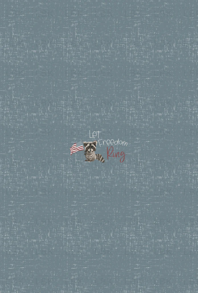 LET FREEDOM RING DUSTY BLUE - CHILD PANEL