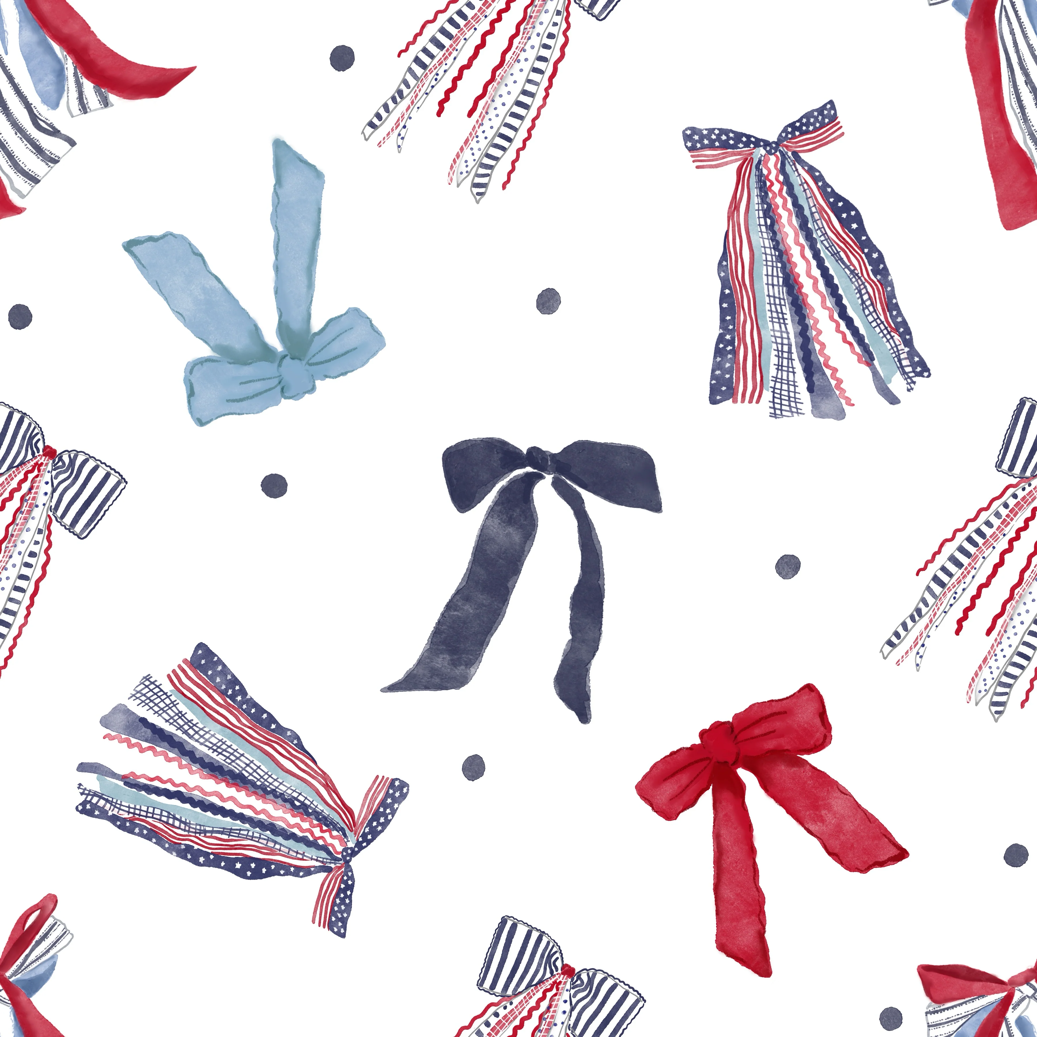 Liberty bow toss white