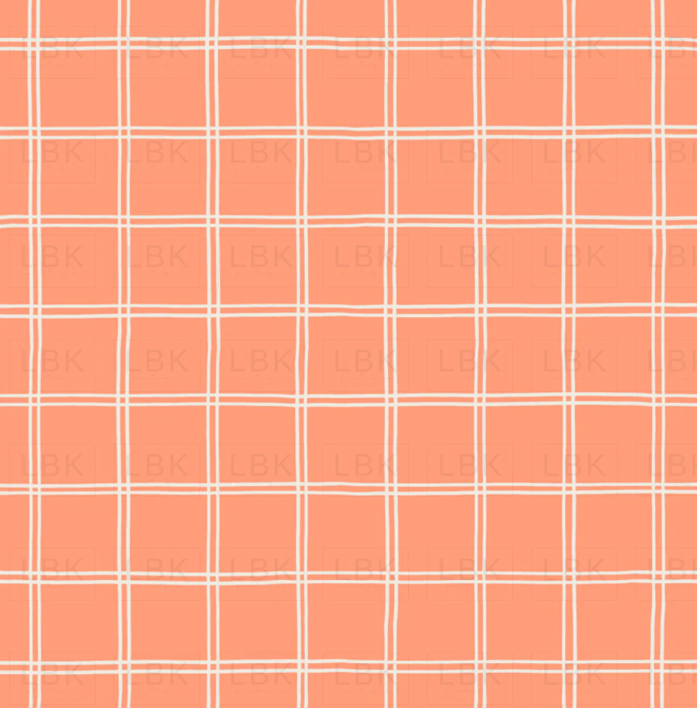 Little Valentine Minimal Grid in Coral Pink