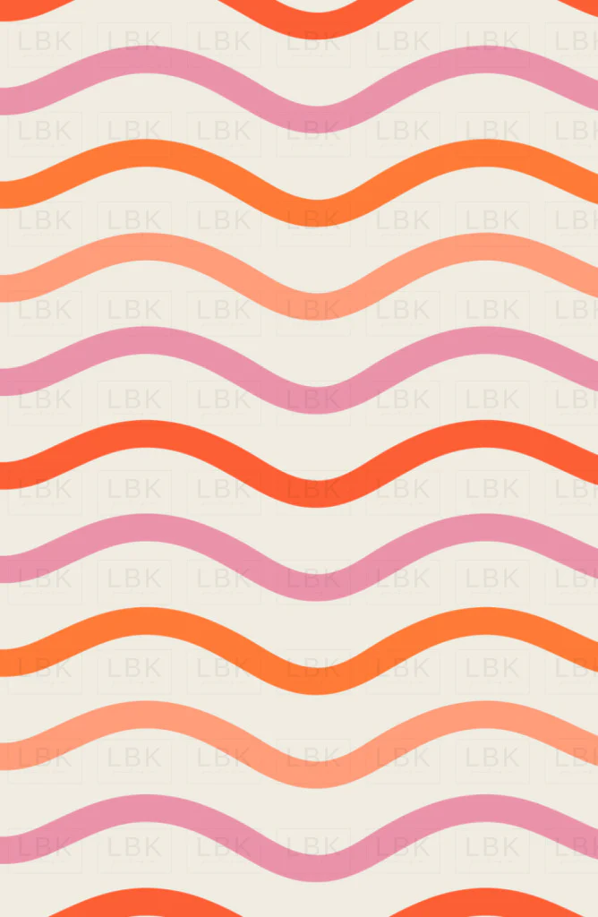 Little Valentine Multicolor Wave Stripe