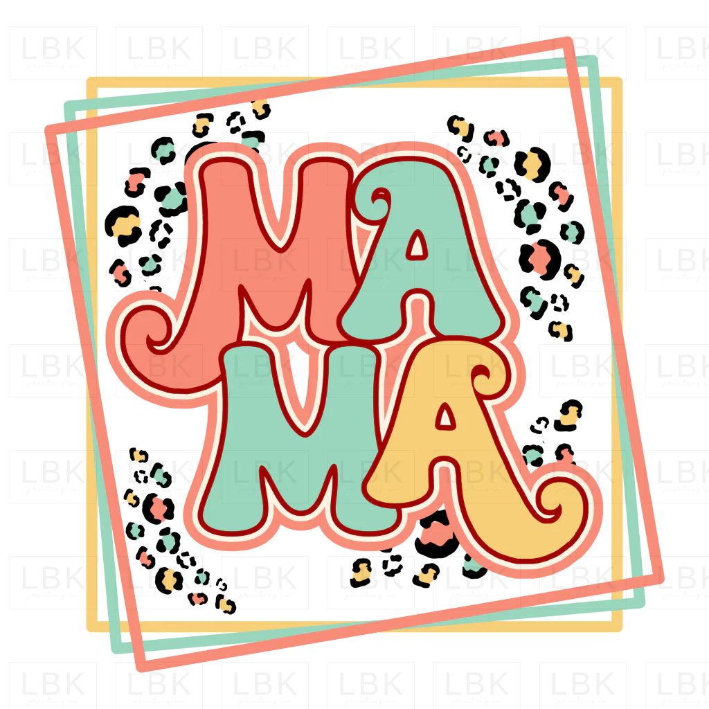 Mama - Box with Leopard- DTF