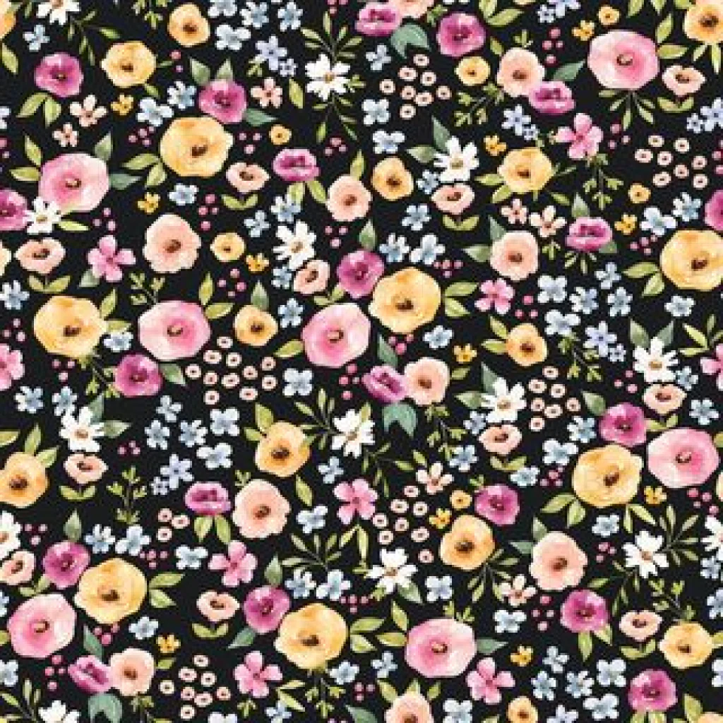 Melody_Floral_Black