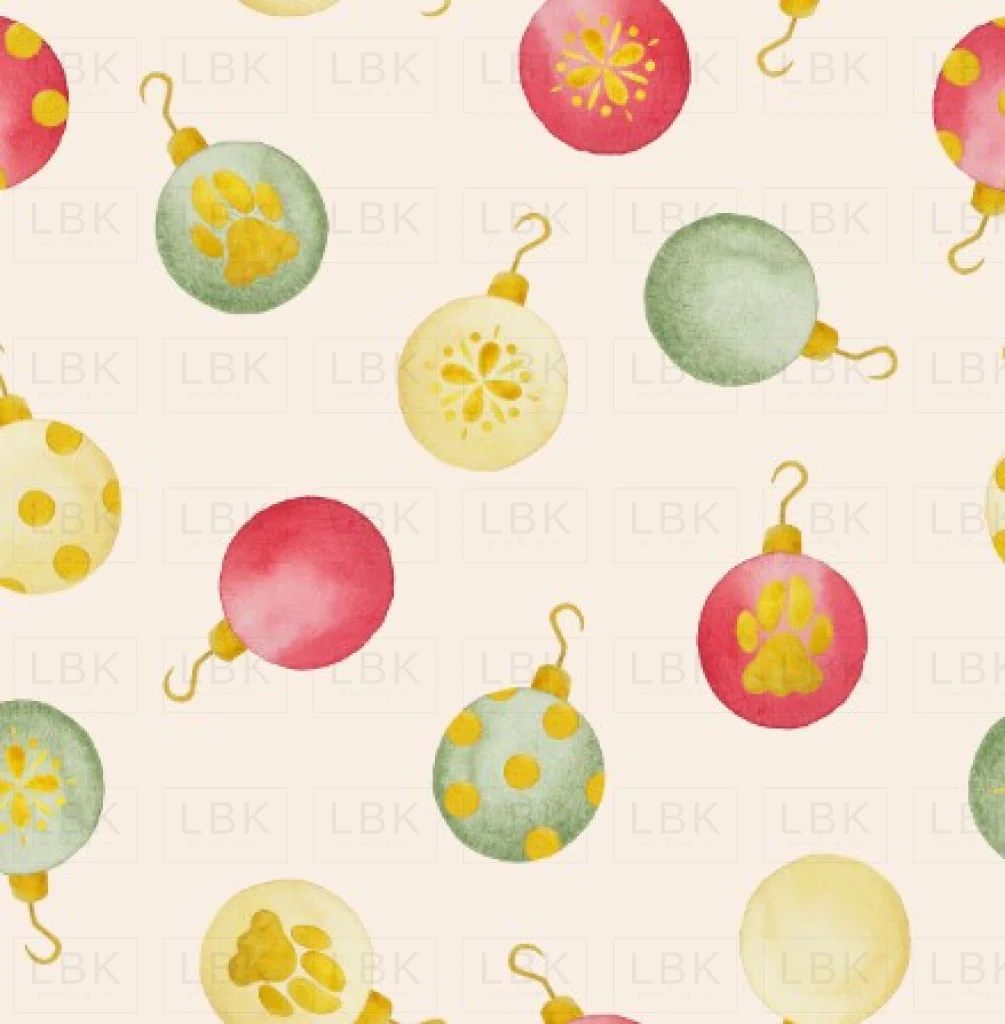 Meowy Christmas ornaments cream