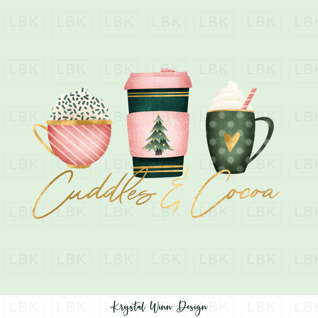 Merry Little Panel- Cuddles and Cocoa