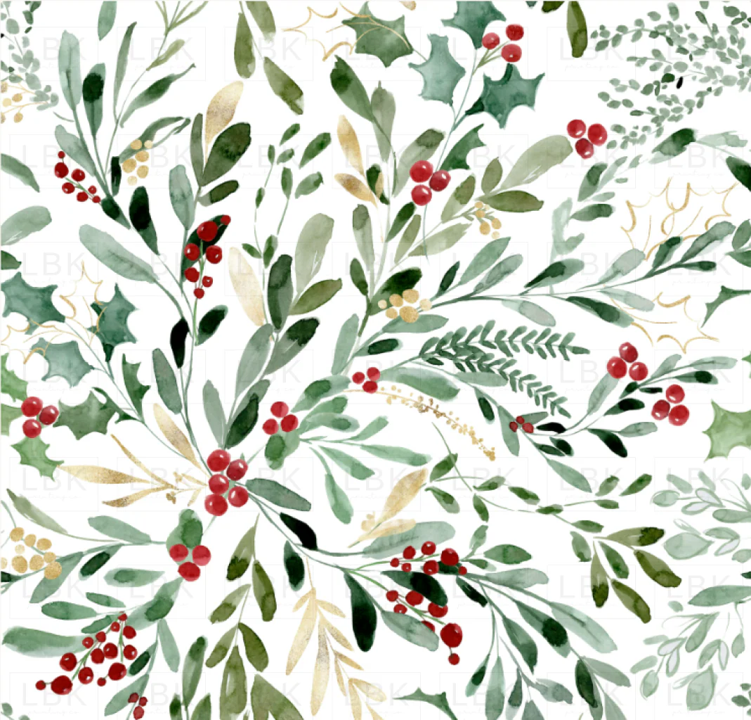 Mistletoe and Holly Christmas Floral