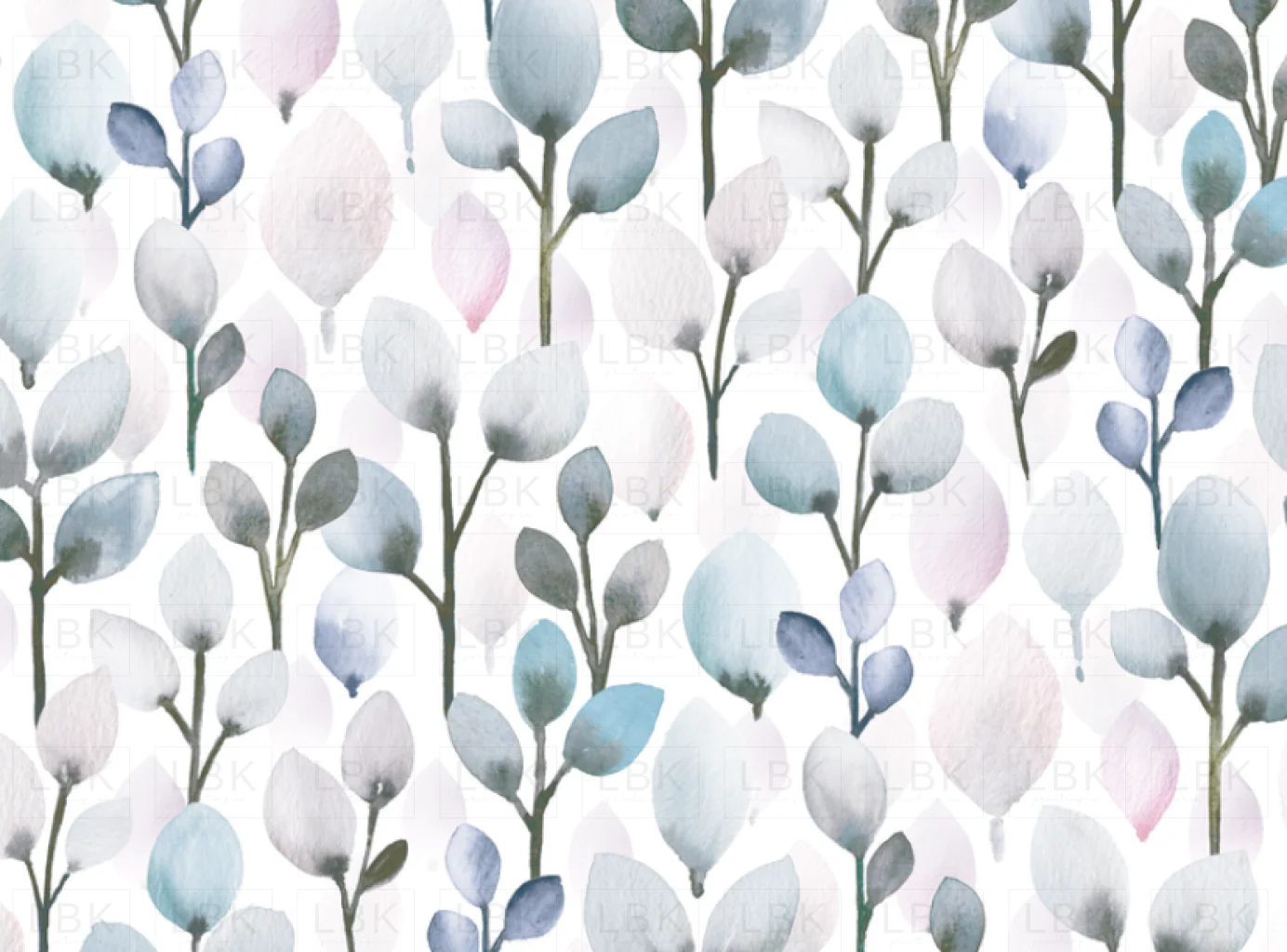 MODERN EUCALYPTUS LEAVES GREY MIST
