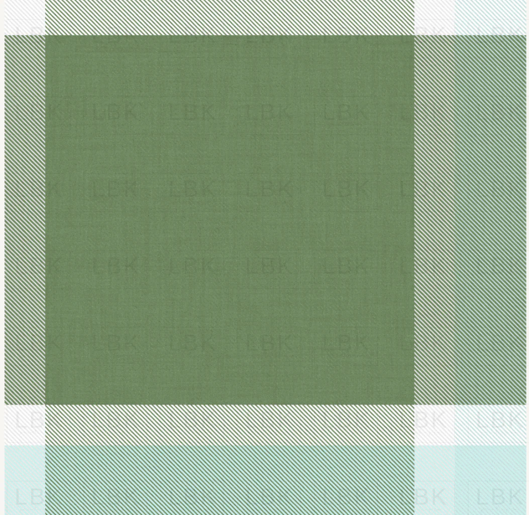 Mossy Green and Baby Blue Plaid