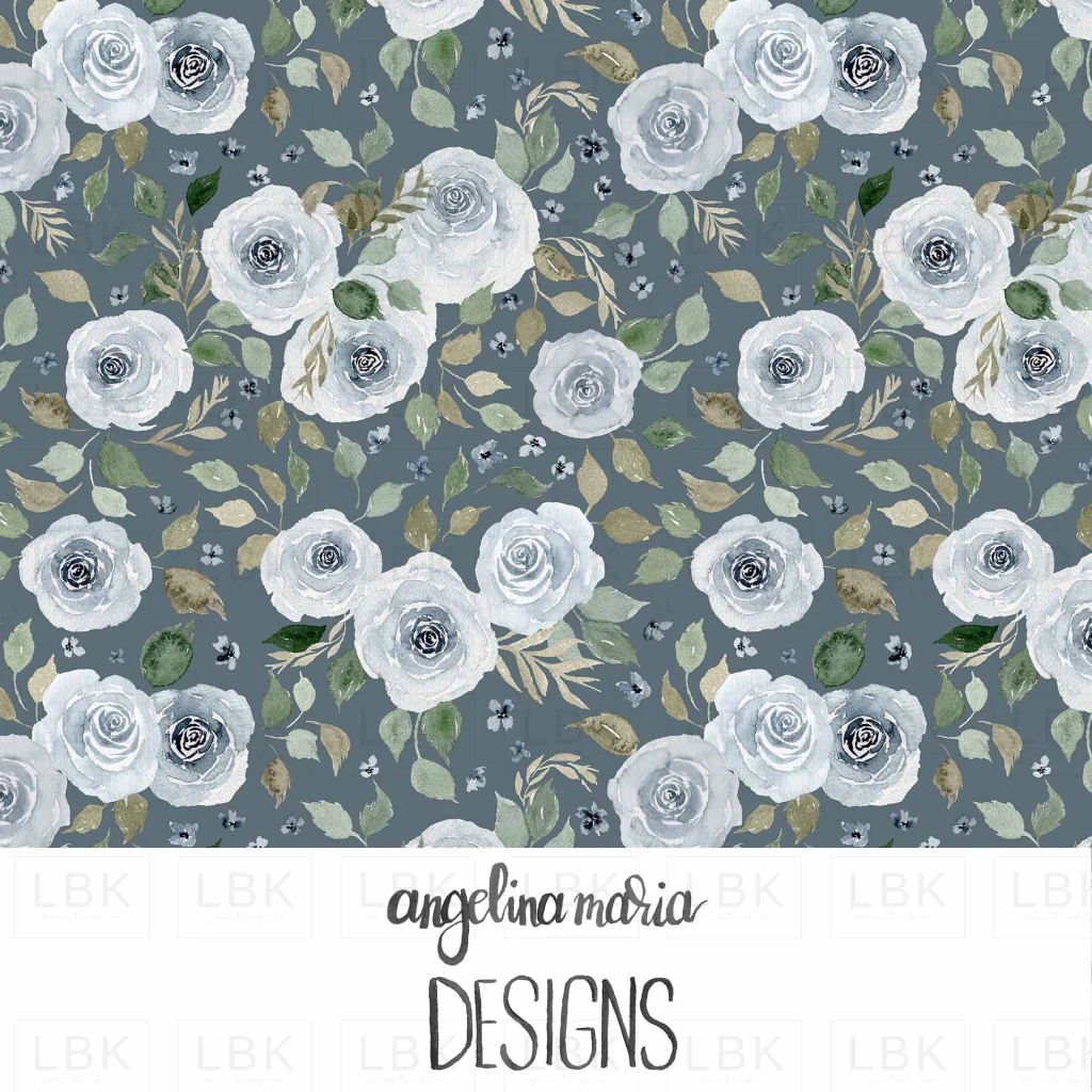 mountain floral on slate