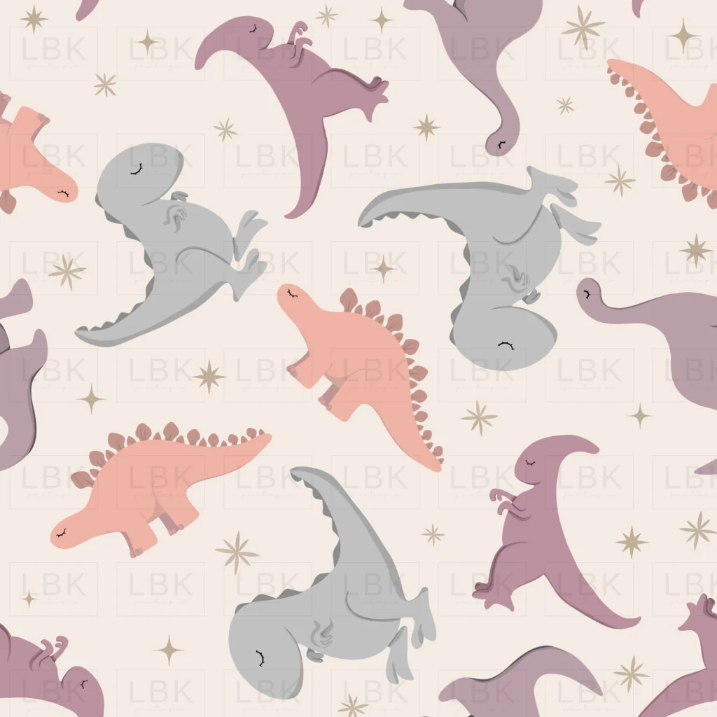 Muted boho girly dinos