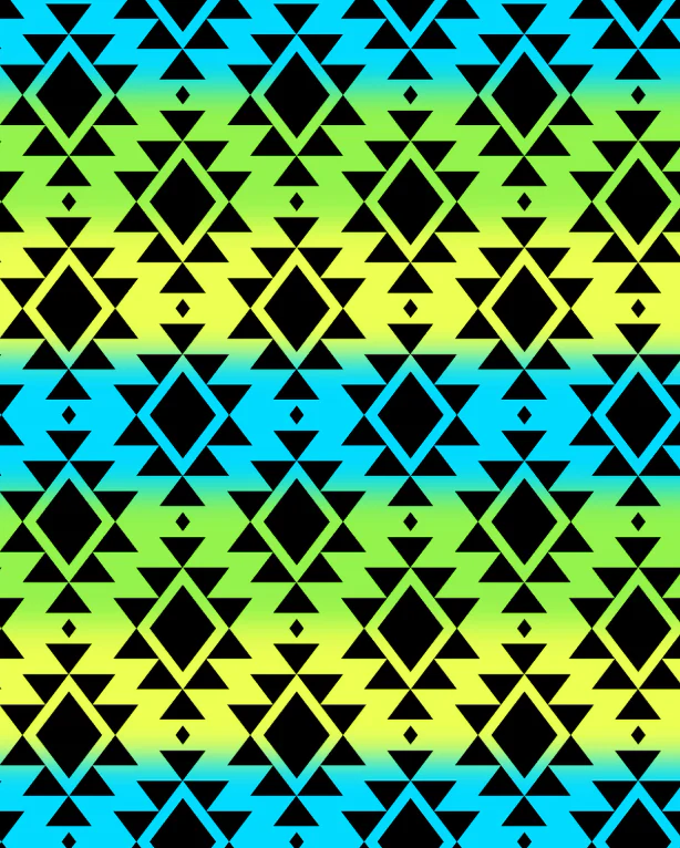 Neon Moon Western Ombre Blue