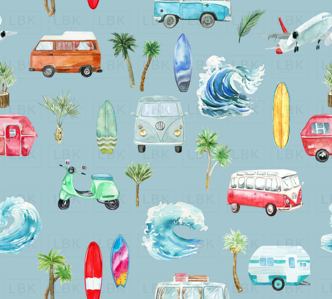 Ocean Vintage Beach on Casper Blue