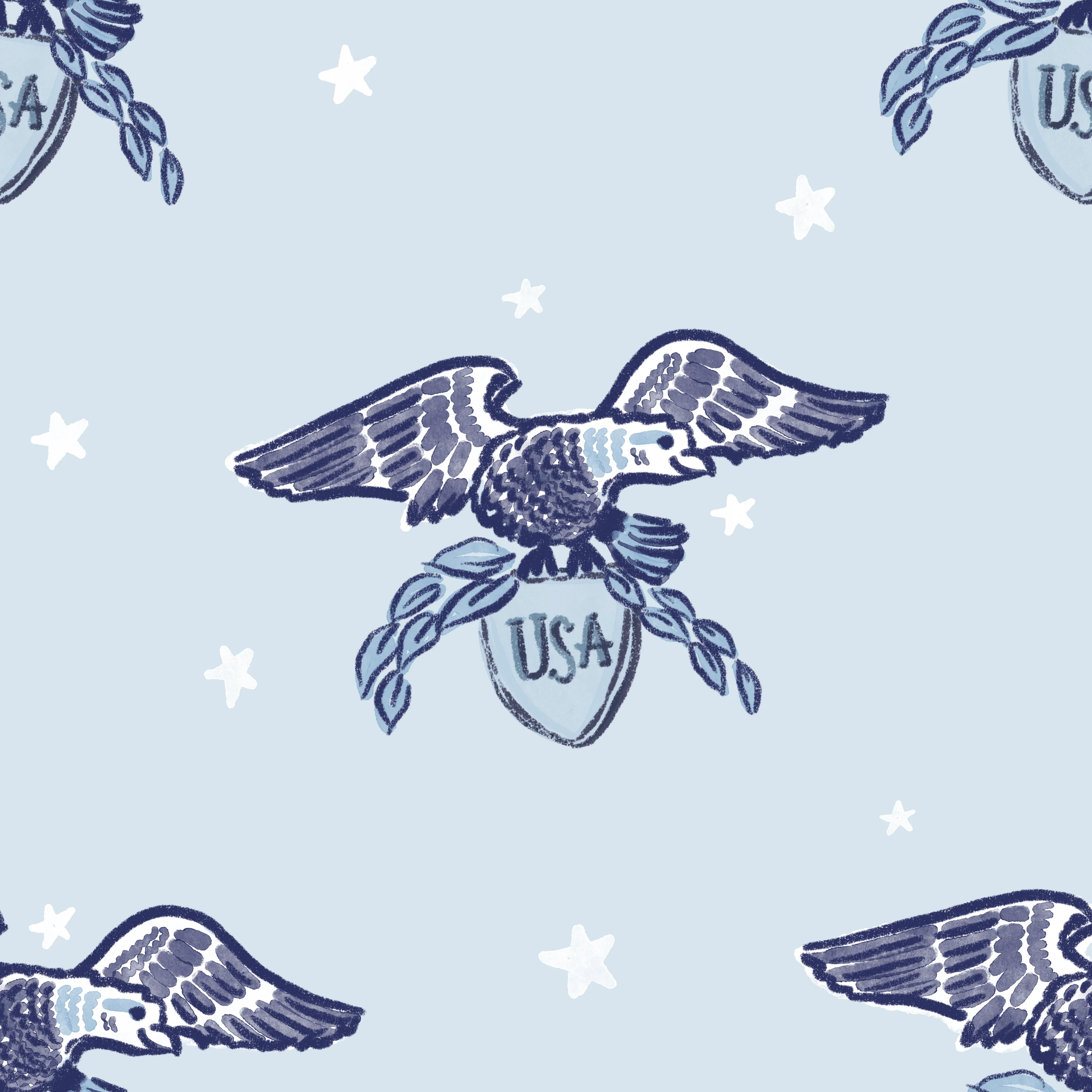 Old Glory USA eagles sky blue