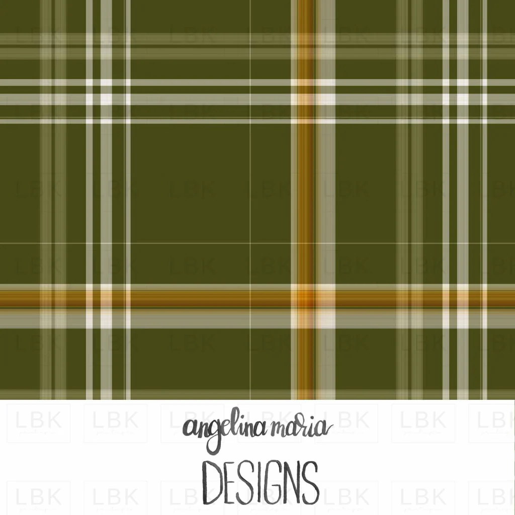 olive plaid