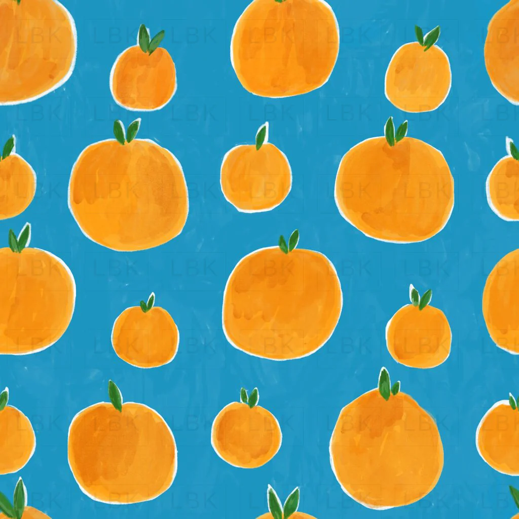 Orange Garden Blue