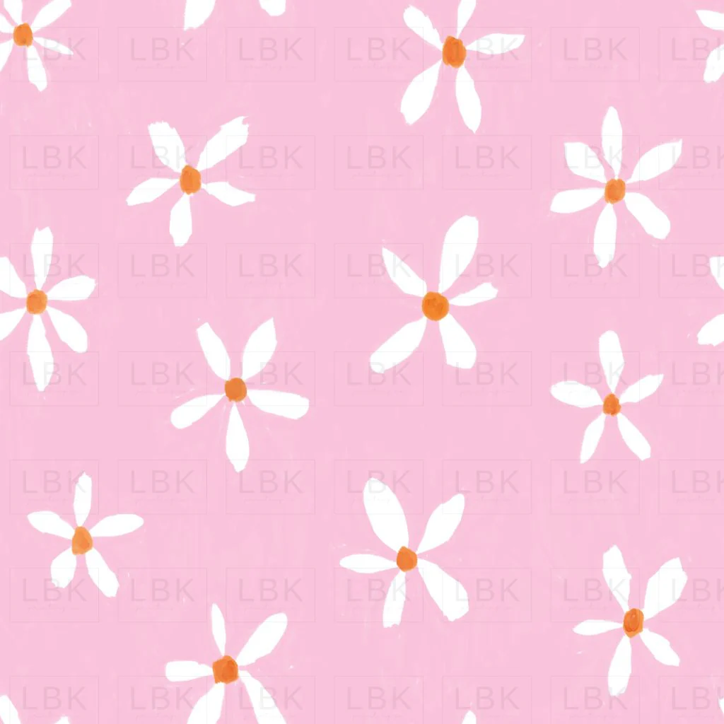 Painterly Daisies-Pink
