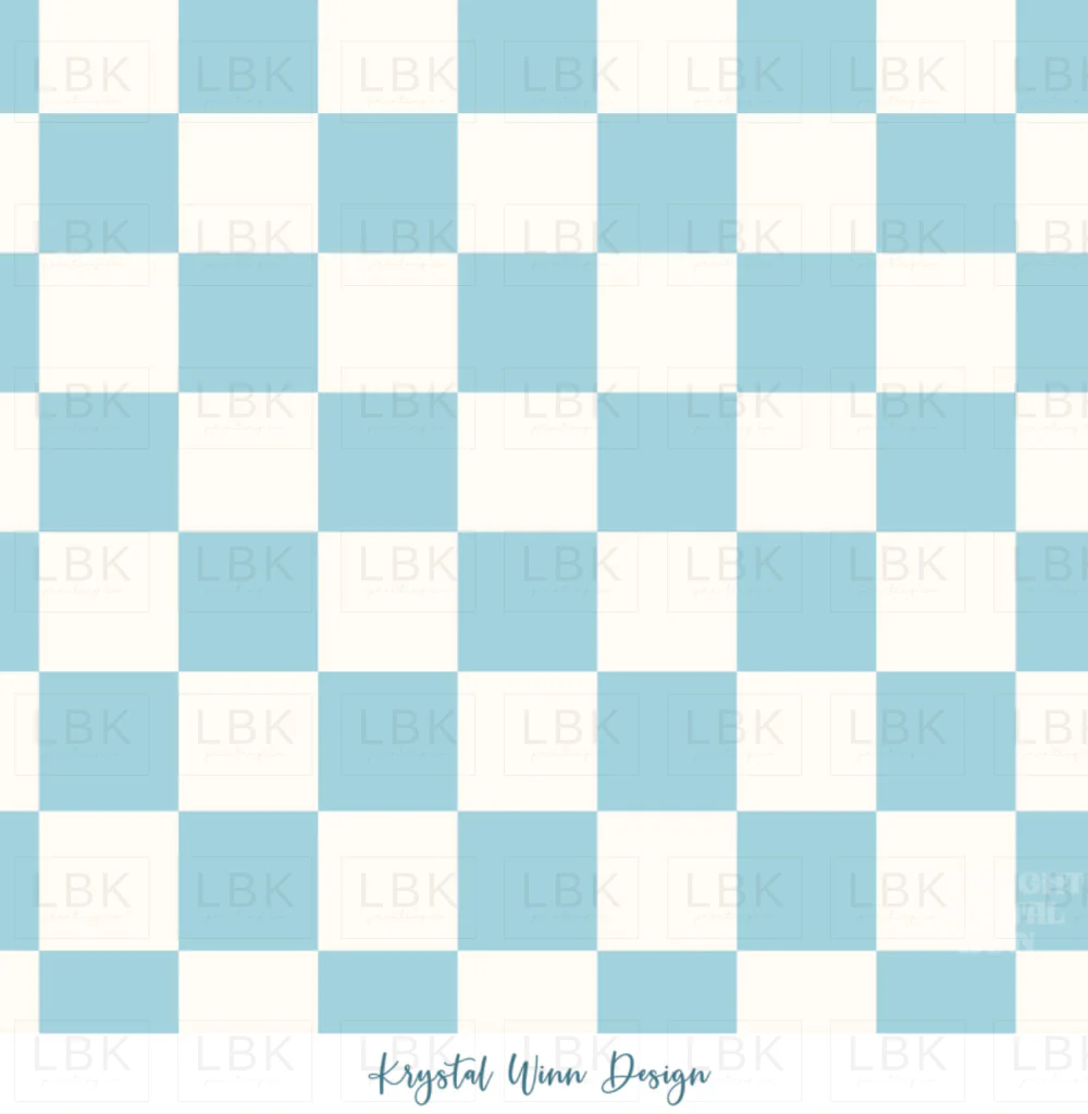 Party Animal Check Blue