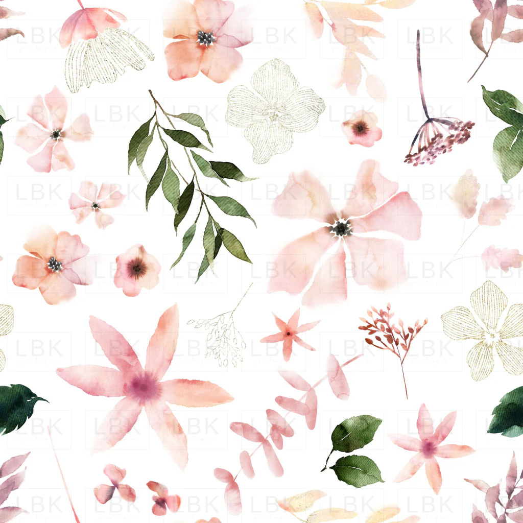 Peach Lush Spring Florals