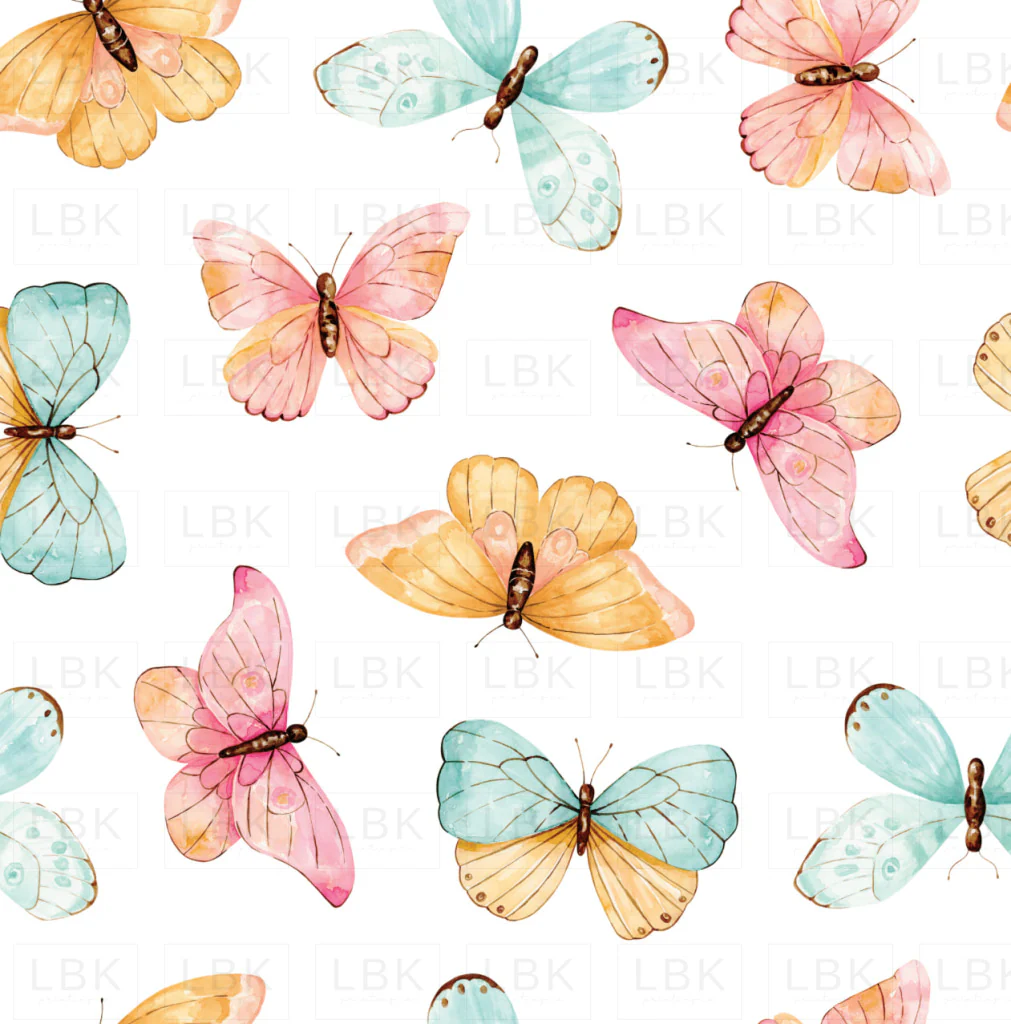 Penelope Butterflies White
