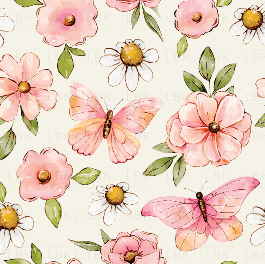 Penelope Pink Floral Cream