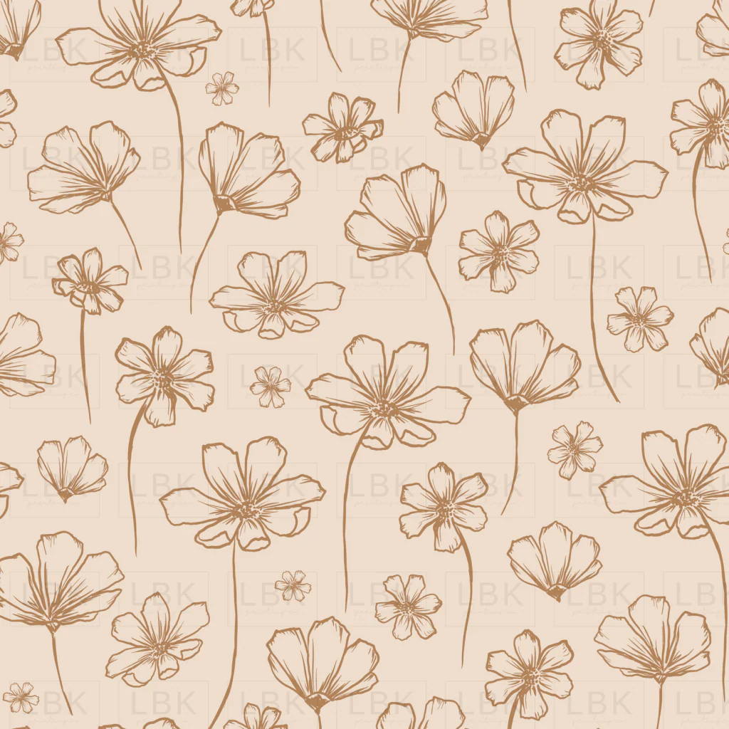 Pick Me Up Florals on sand with sienna