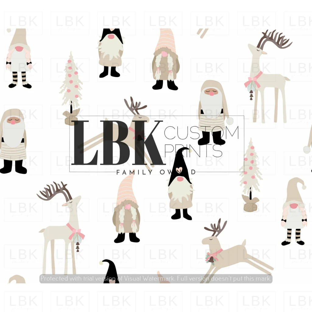 Pink gnomes reindeer