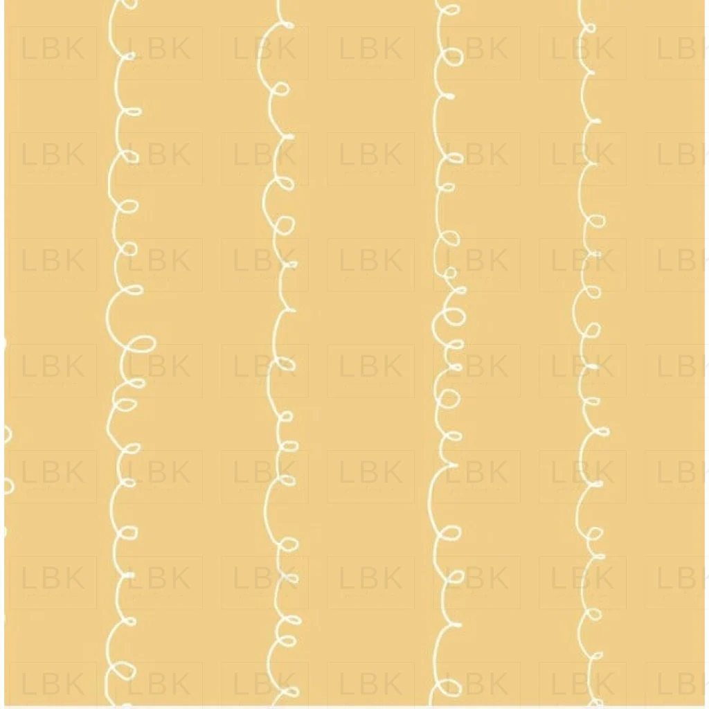 Playful Spring Doodle Swirls (Yellow)