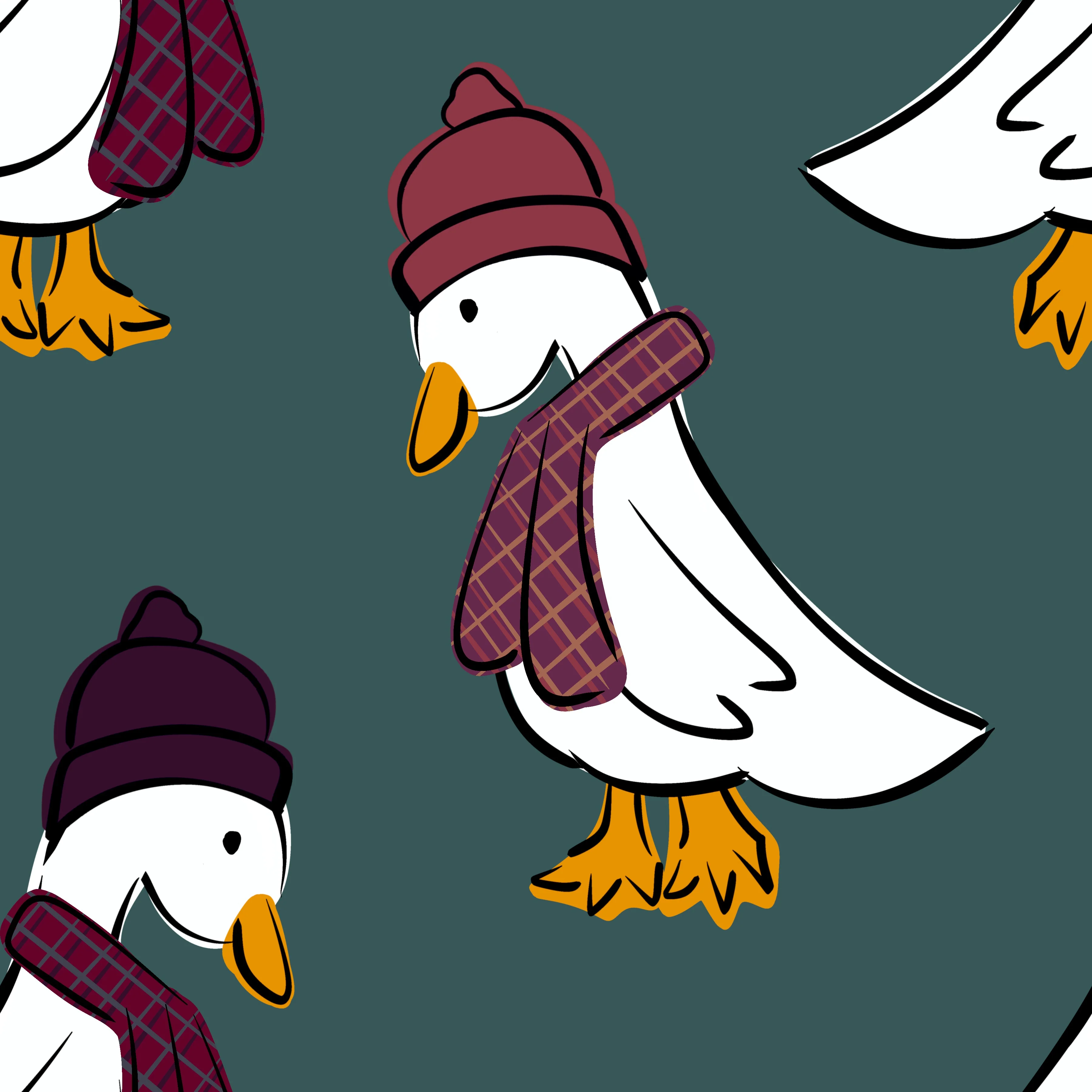 Plum duck