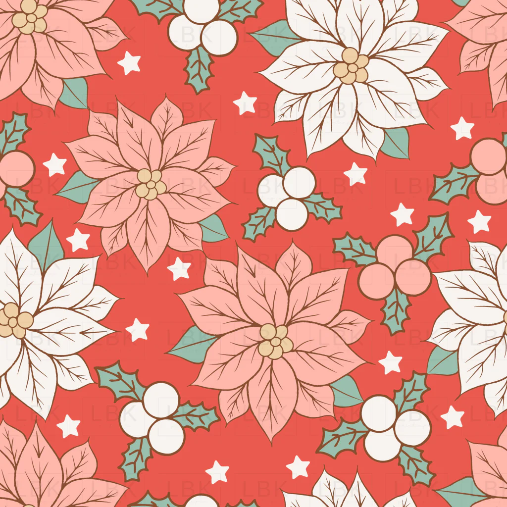 Poinsettia Red Pattern