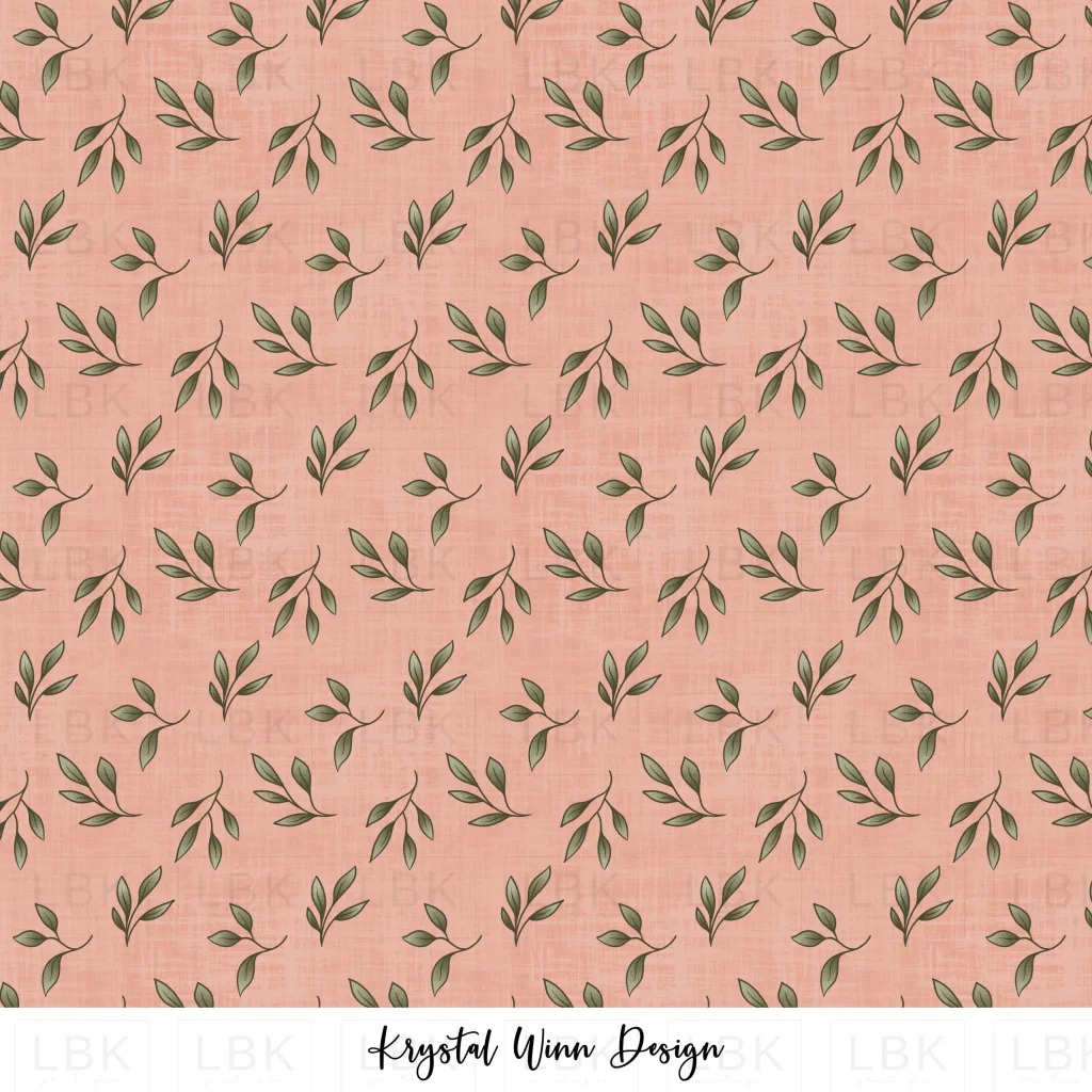 Ponies + Peonies Leaf Pink